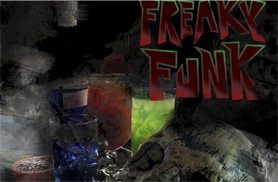 a freaky funk poster advertisement