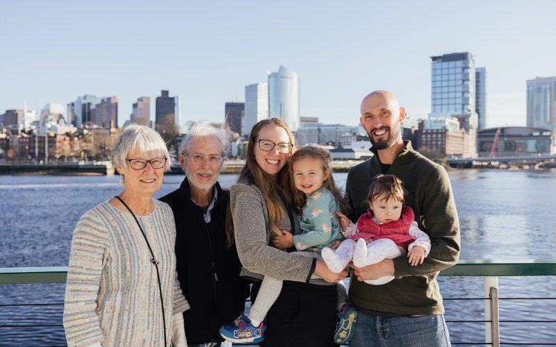 Family on yacht Northern Lights for a Mother's Day Brunch Cruise
