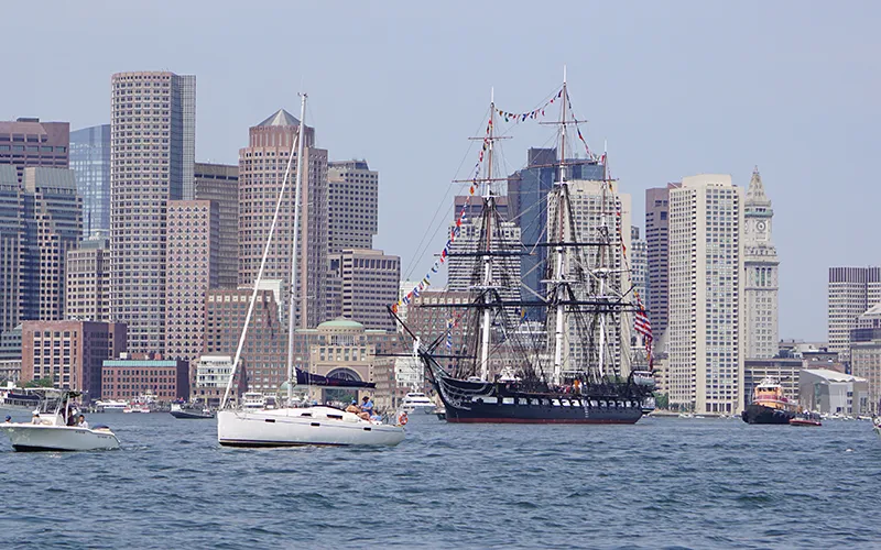 U.S.S Constitution in Boston Harbor