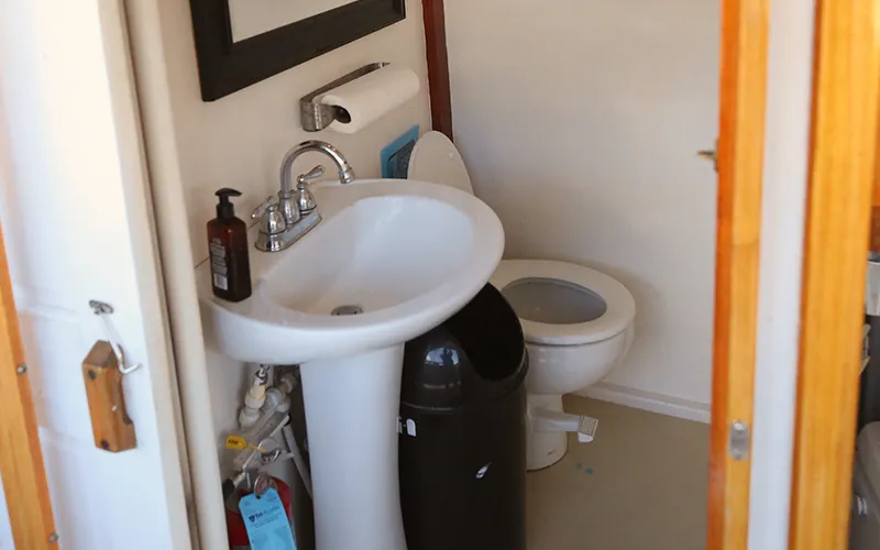 Bathroom on yacht Patriot